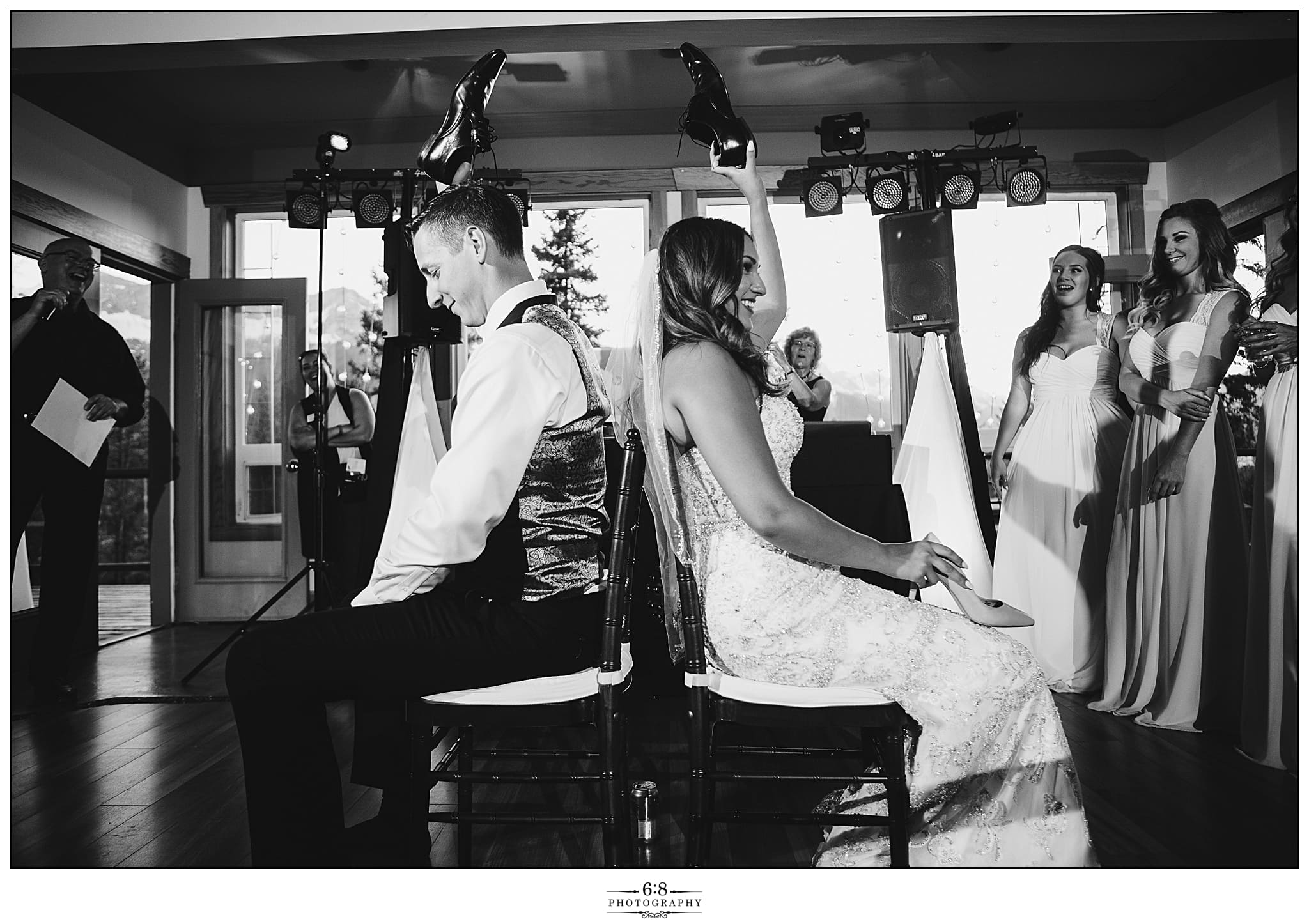 A wedding reception with a Calgary DJ during the dance